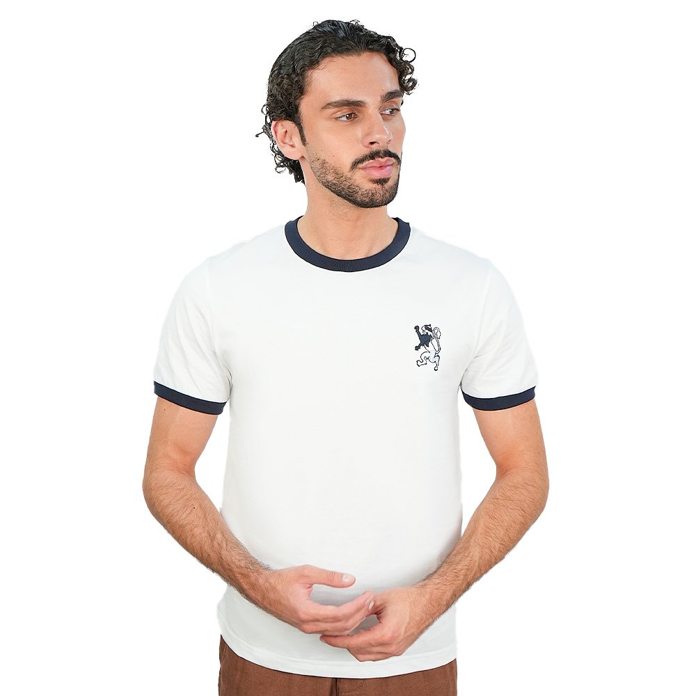 Men's Slim Cotton Crew Neck Embroidery Tee