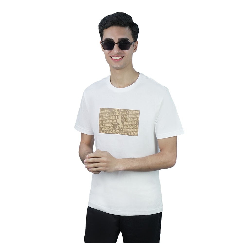 Men Slim Branding Graphic Cotton Tee