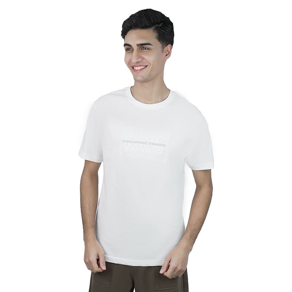 Men Slim Fit World Without Strangers Tee