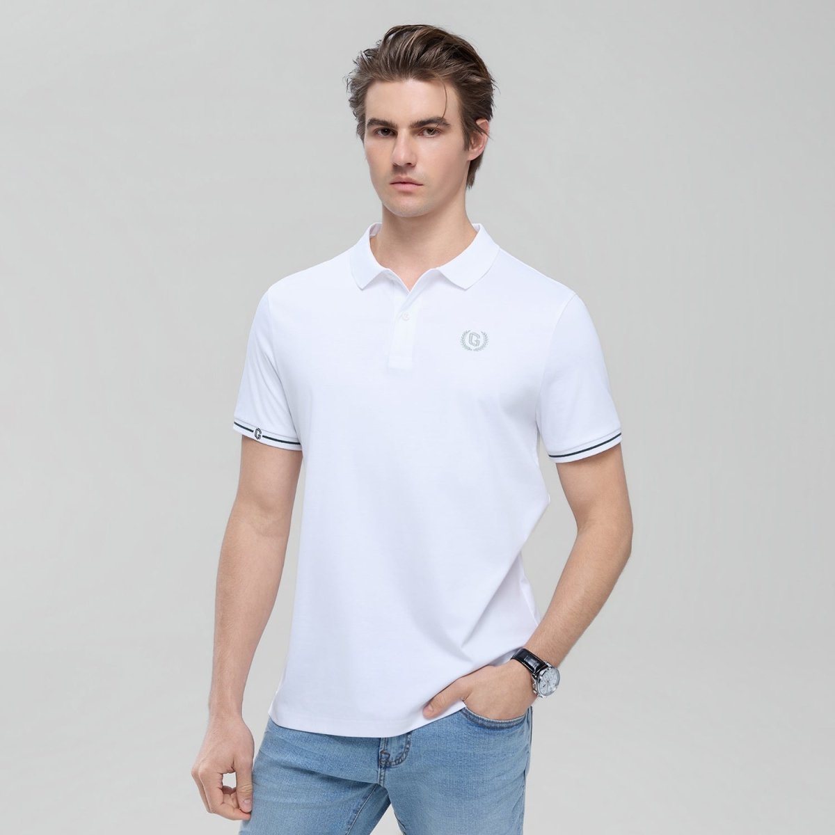 Men's Slim Liquid Touch Interlock Polo