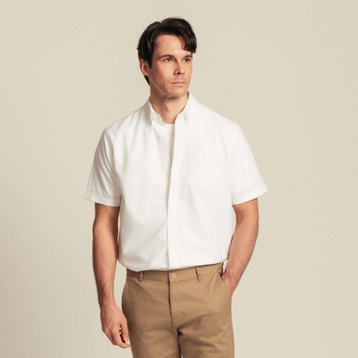 Men's Half Sleeve Wrinkle Free Shirt