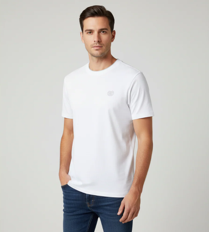 Men’S Cotton Interlock Liquid Touch Slim Fit Tee