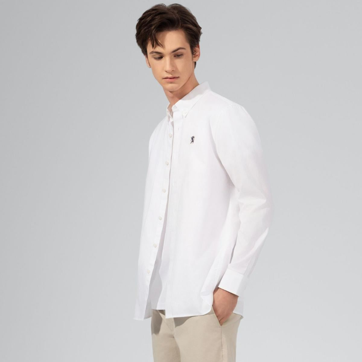 Men's Lion Cotton Oxford Shirt