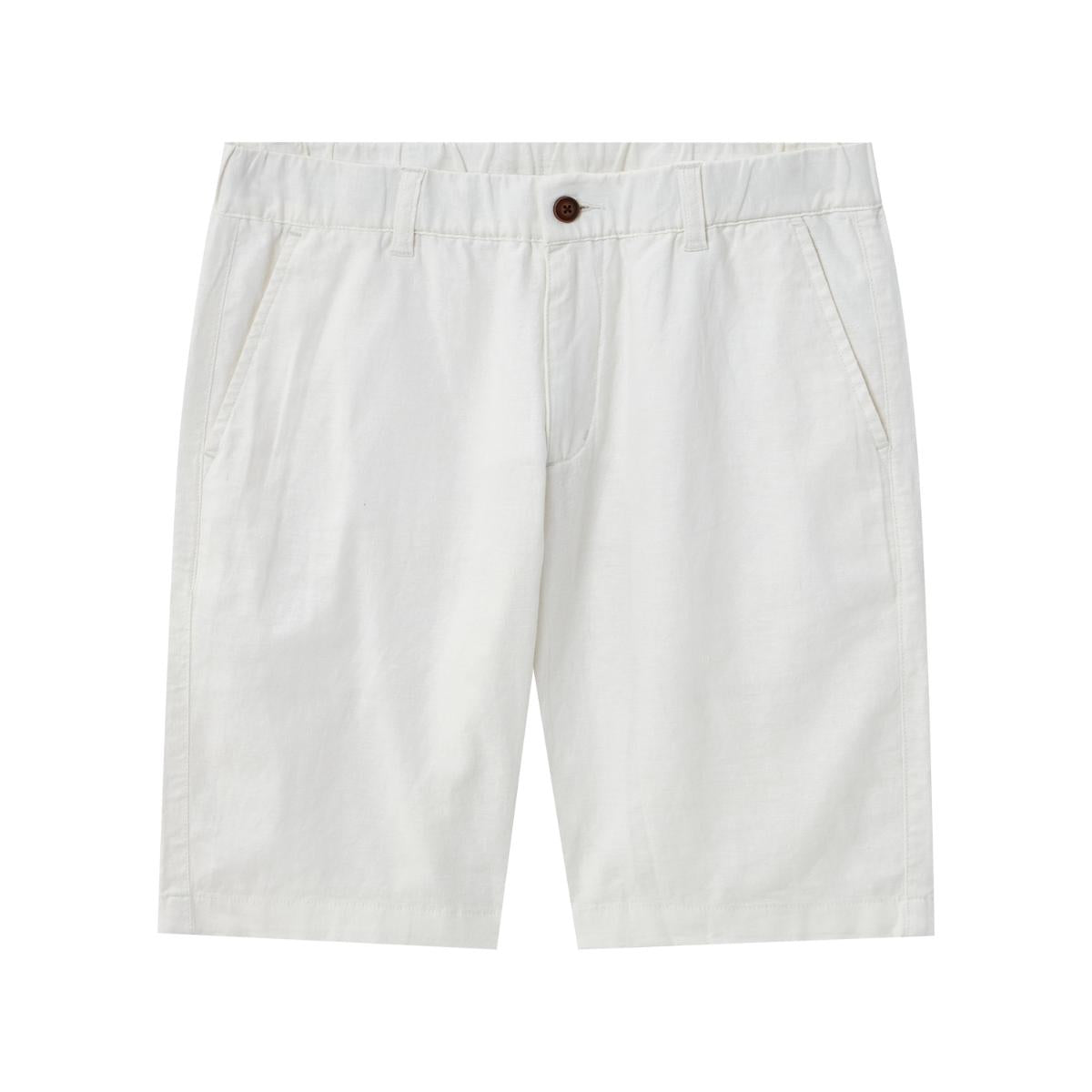 Men's Shorts Linnen/Cotton Plan Wave Low Rise Slim Triple Elastic Wrest Bermuda