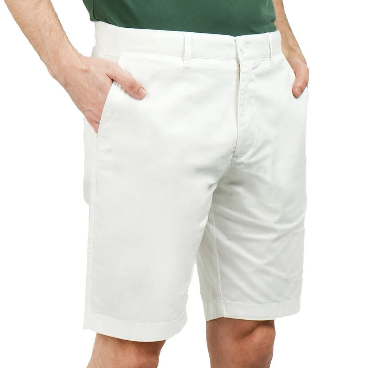 Man's Shorts Cotton/Spindex Twill Low Rise Slim Triple Bermuda
