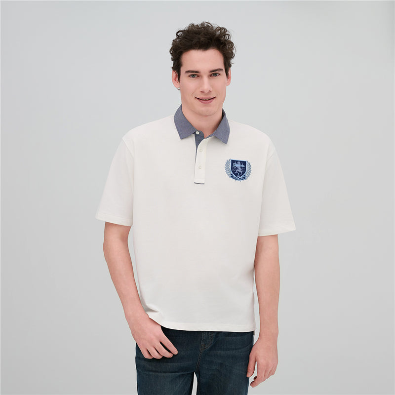 Men's Relax Fit Bold Polo With Embroidery