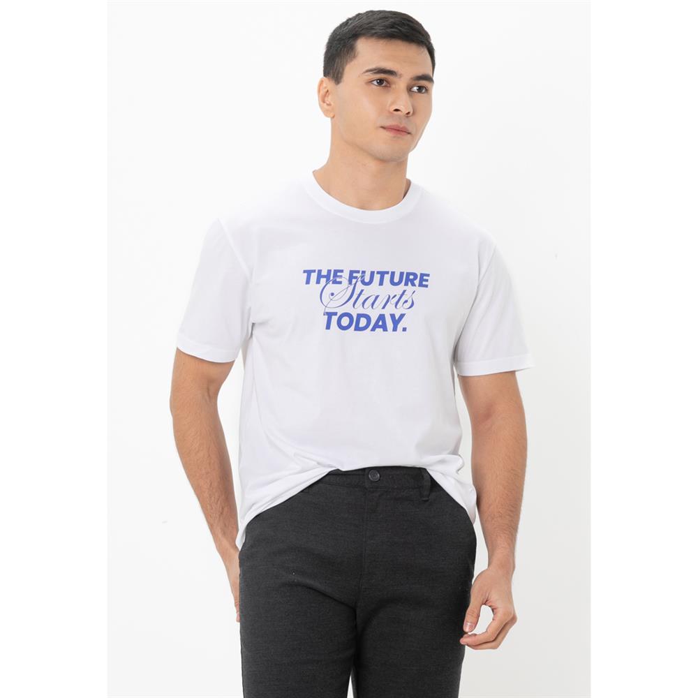 تي شيرت رجالي من القطن الجيرسي المطبوع