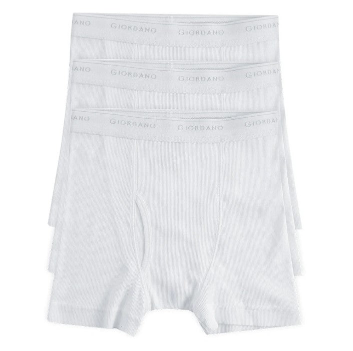 Men's Cotton Rib Regular Trunks 3-Pack