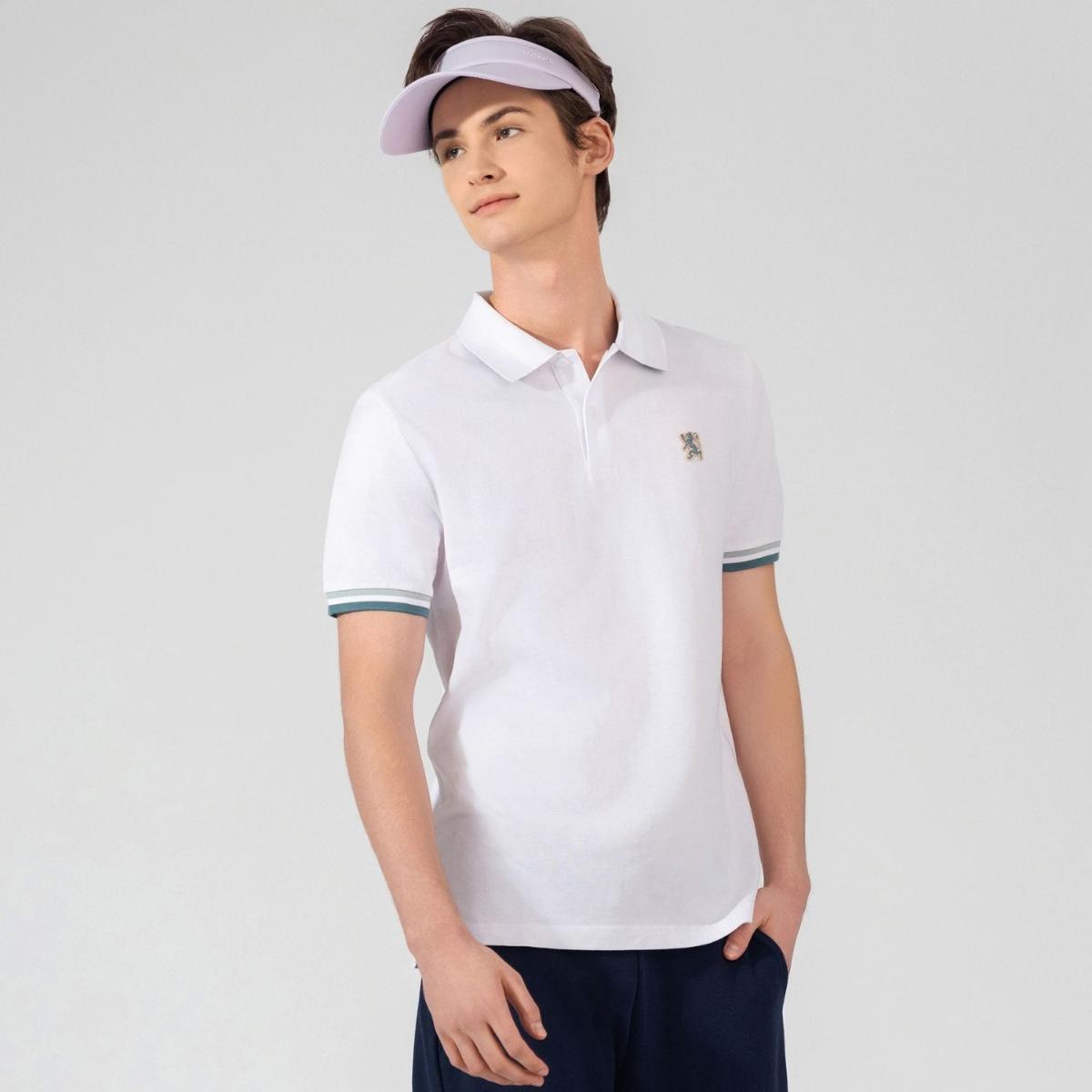 Men's Performance Polo: Classic Piqué, Tipped Collar, Embroidered Detail
