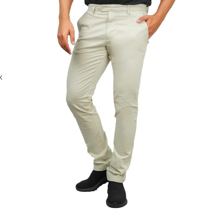 Men's Cotton Spandex Twill Slim Fit Khakis