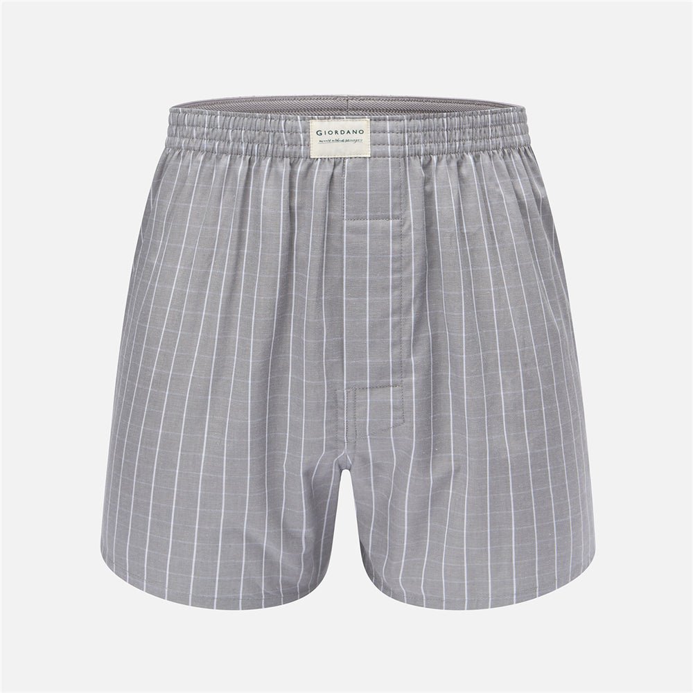 Men's Regular Fit Cotton Poplin Boxers 3-Pack