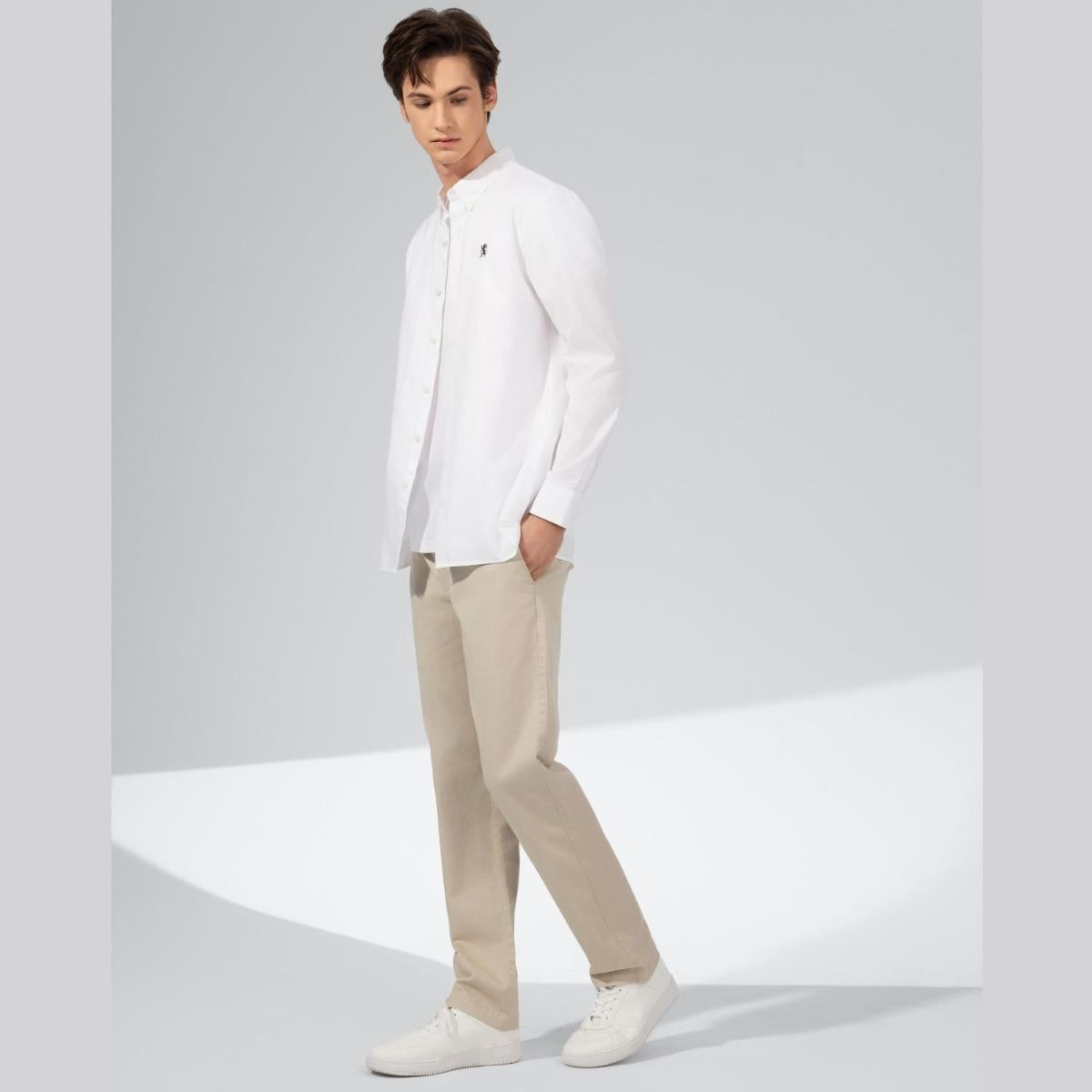 Men's Lion Cotton Oxford Shirt