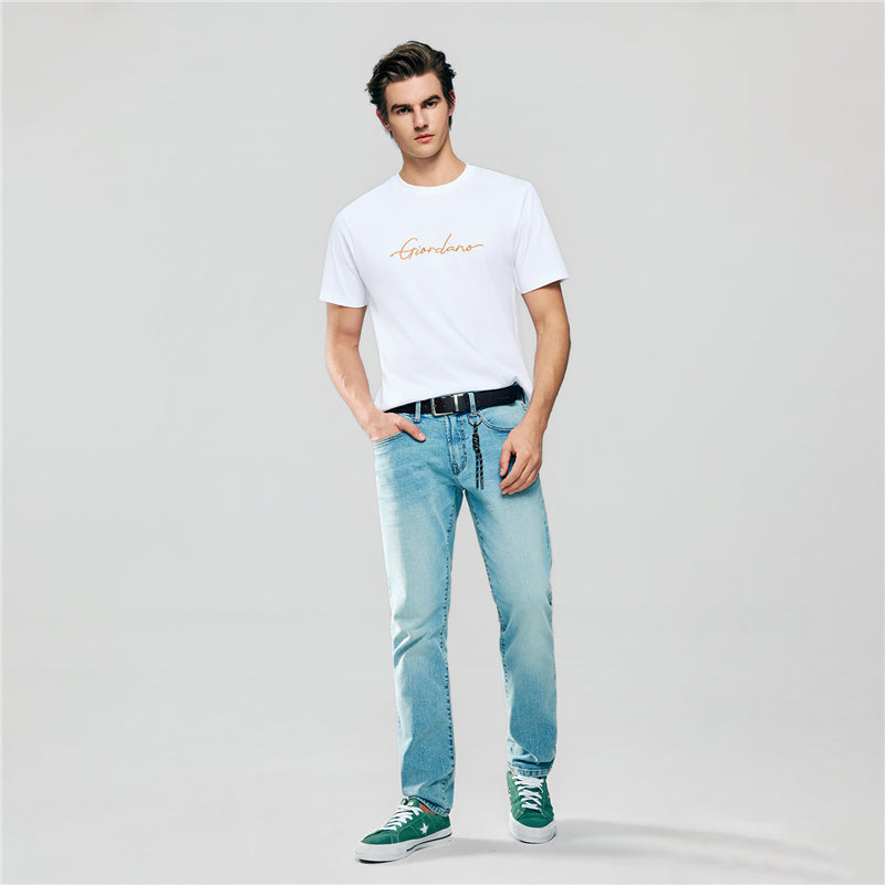 Men’s Slim Fit Cotton Signature Print Tee