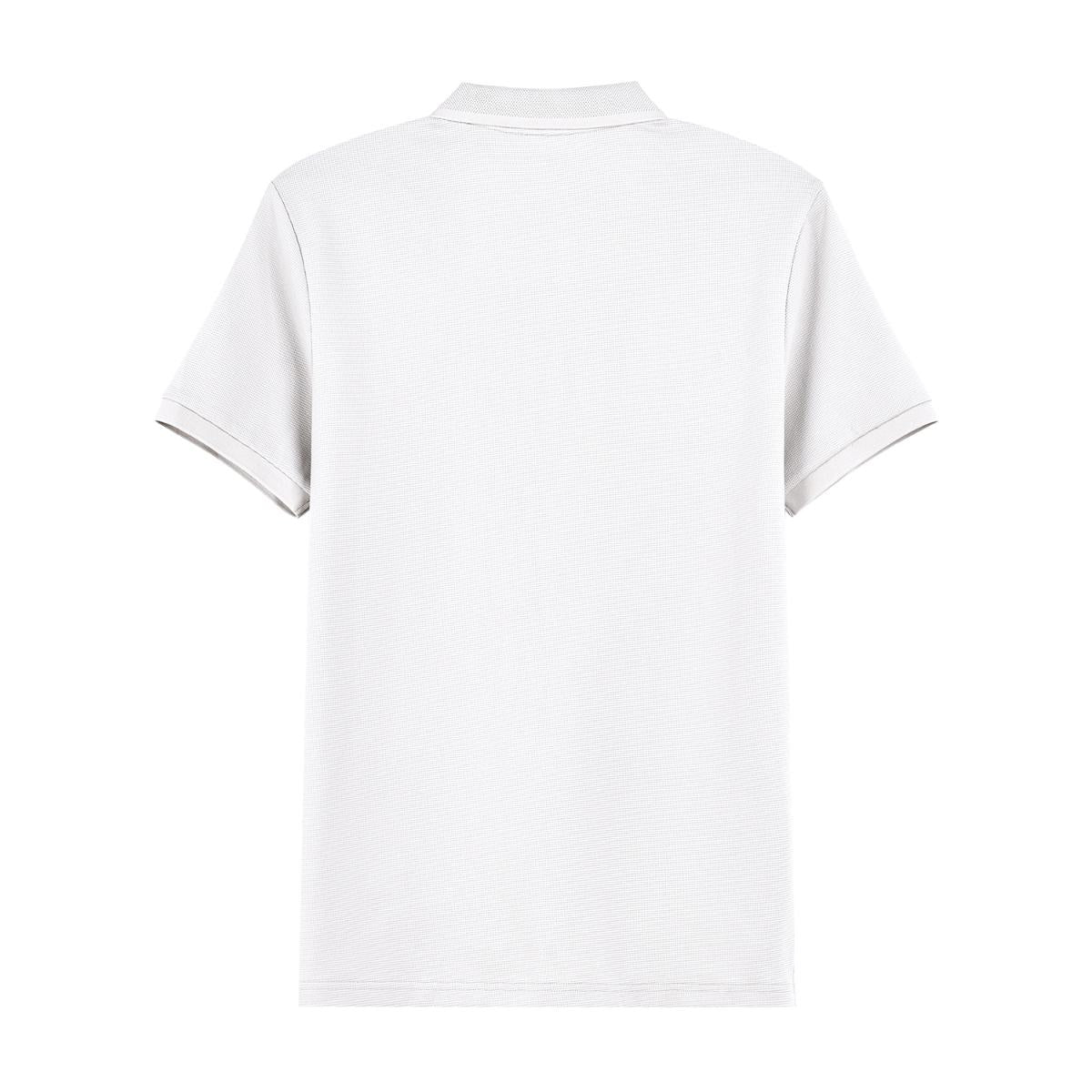 Men's Cotton Blend Waffle Knit Solid Polo