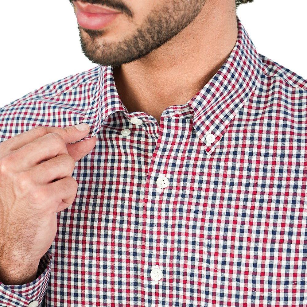 Men’s Cotton Oxford Wrinkle Free Long-Sleeve Shirt