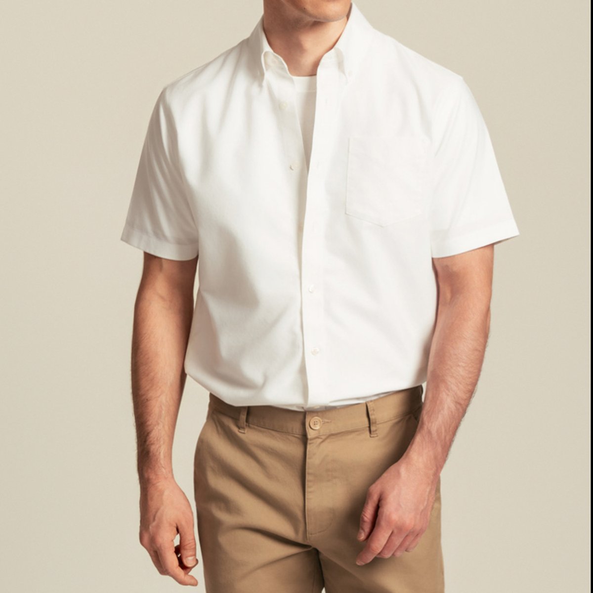 Men's Half Sleeve Wrinkle Free Shirt