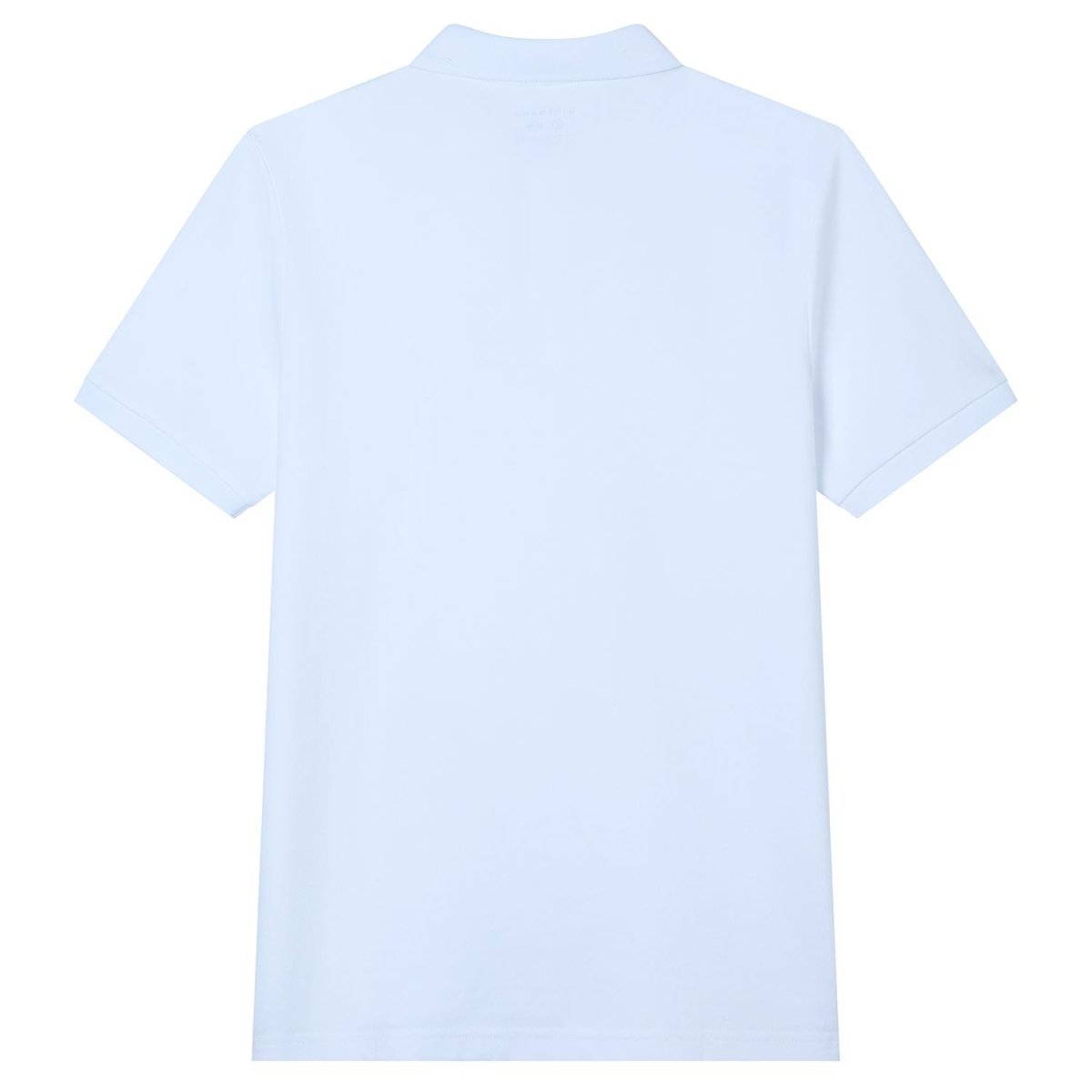 Men's Slim Fit Cool Touch Cotton Nylon Pique Flat Knit Collar Solid Polo