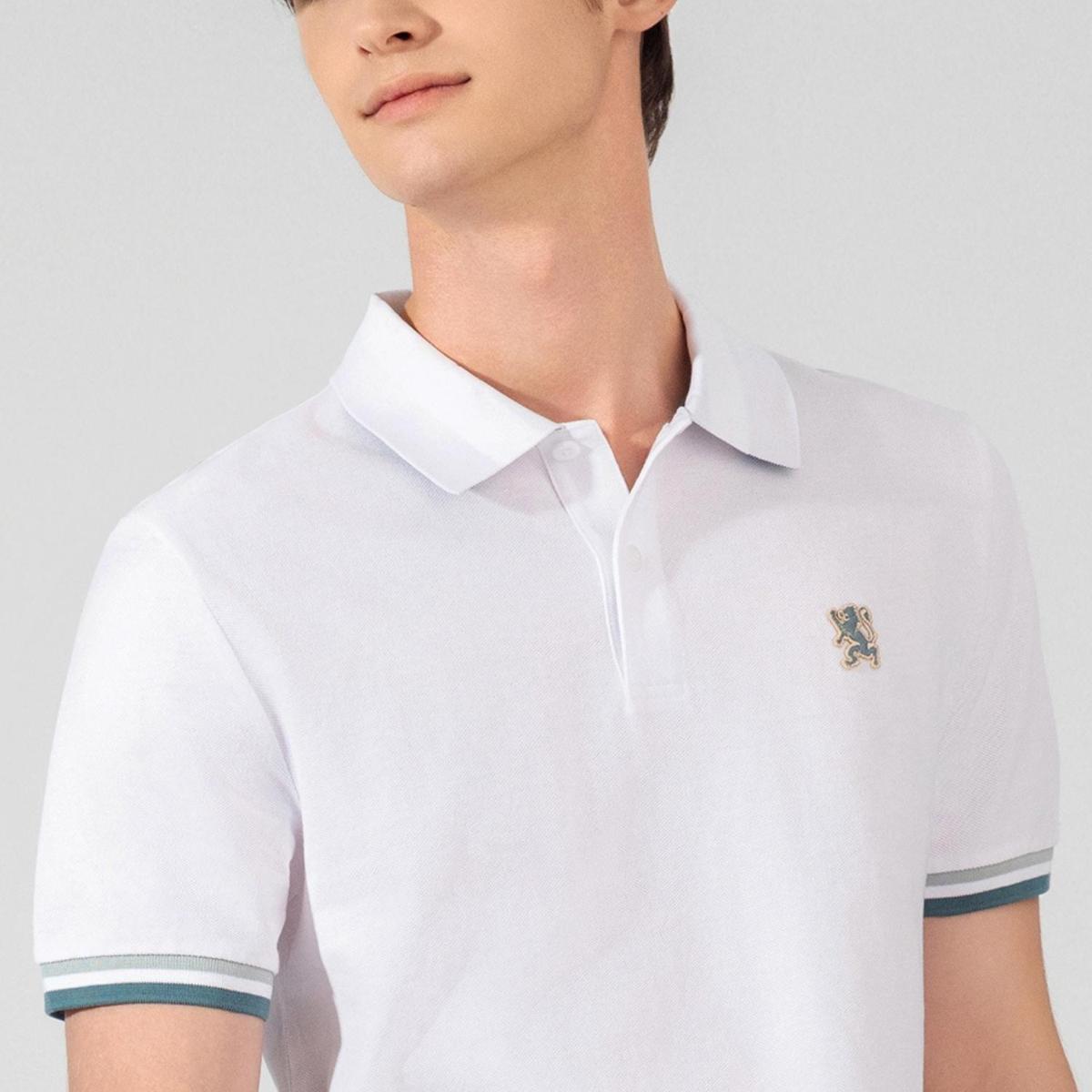 Men's Performance Polo: Classic Piqué, Tipped Collar, Embroidered Detail