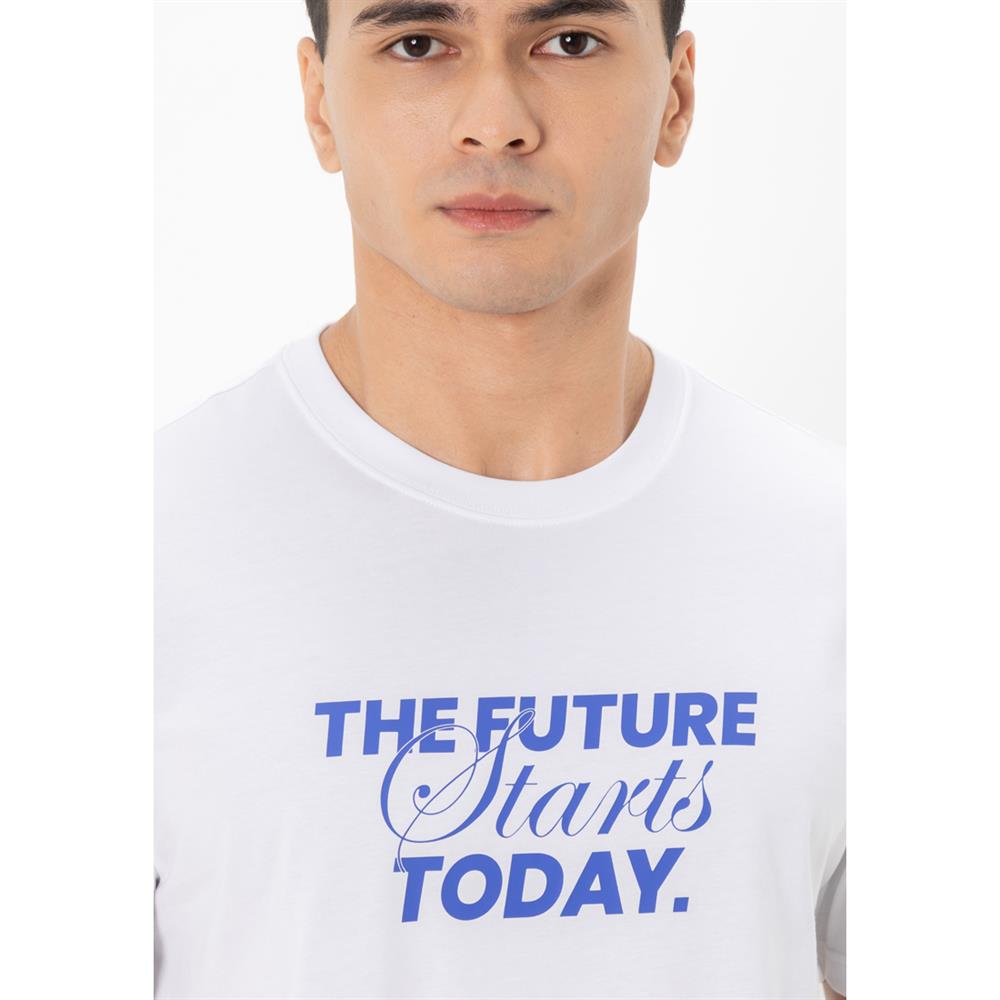 تي شيرت رجالي من القطن الجيرسي المطبوع