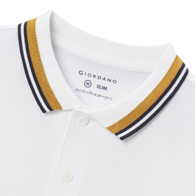 Men's Classic Slim Fit Polo with Signature Embroidery