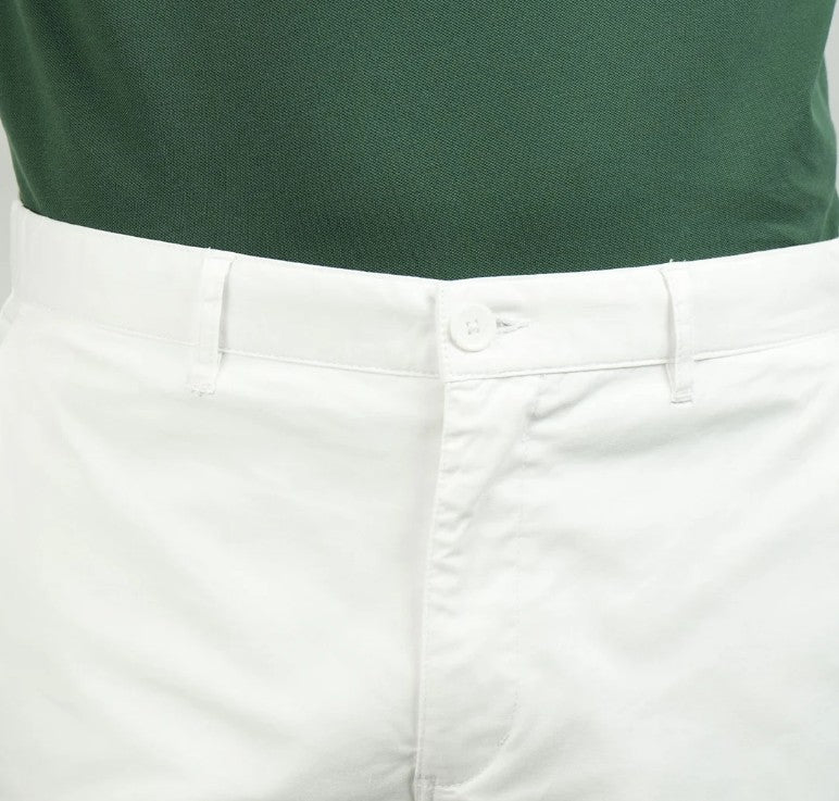 Man's Shorts Cotton/Spindex Twill Low Rise Slim Triple Bermuda