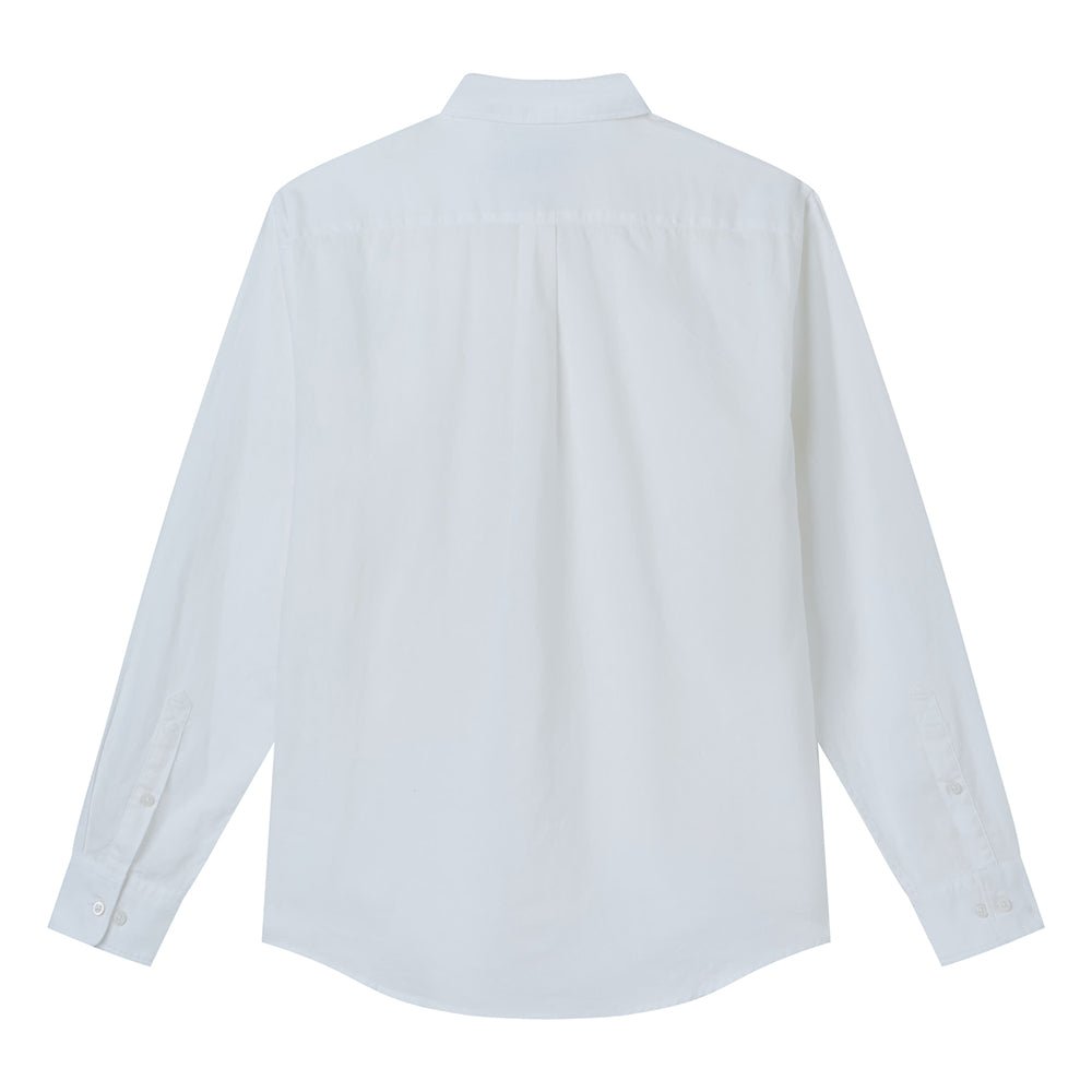 Men's Slim Linen Cotton Solid Shirt
