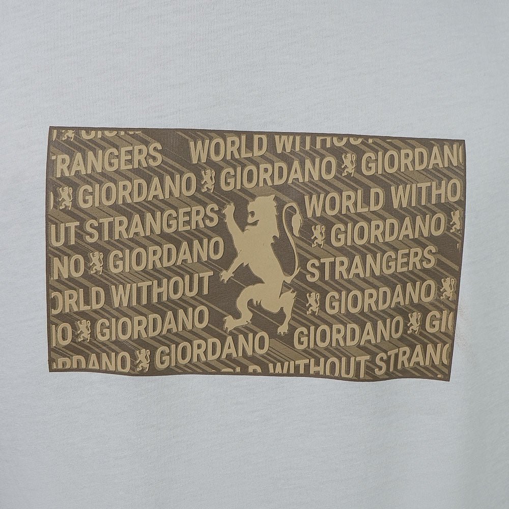Men Slim Branding Graphic Cotton Tee