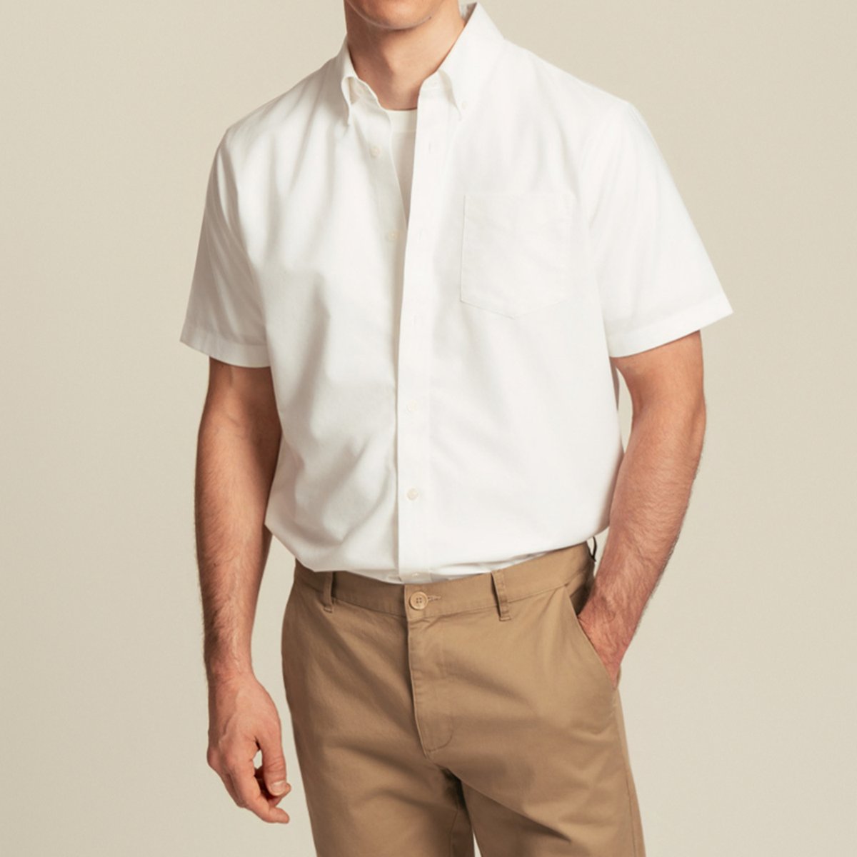 Men's Half Sleeve Wrinkle Free Shirt