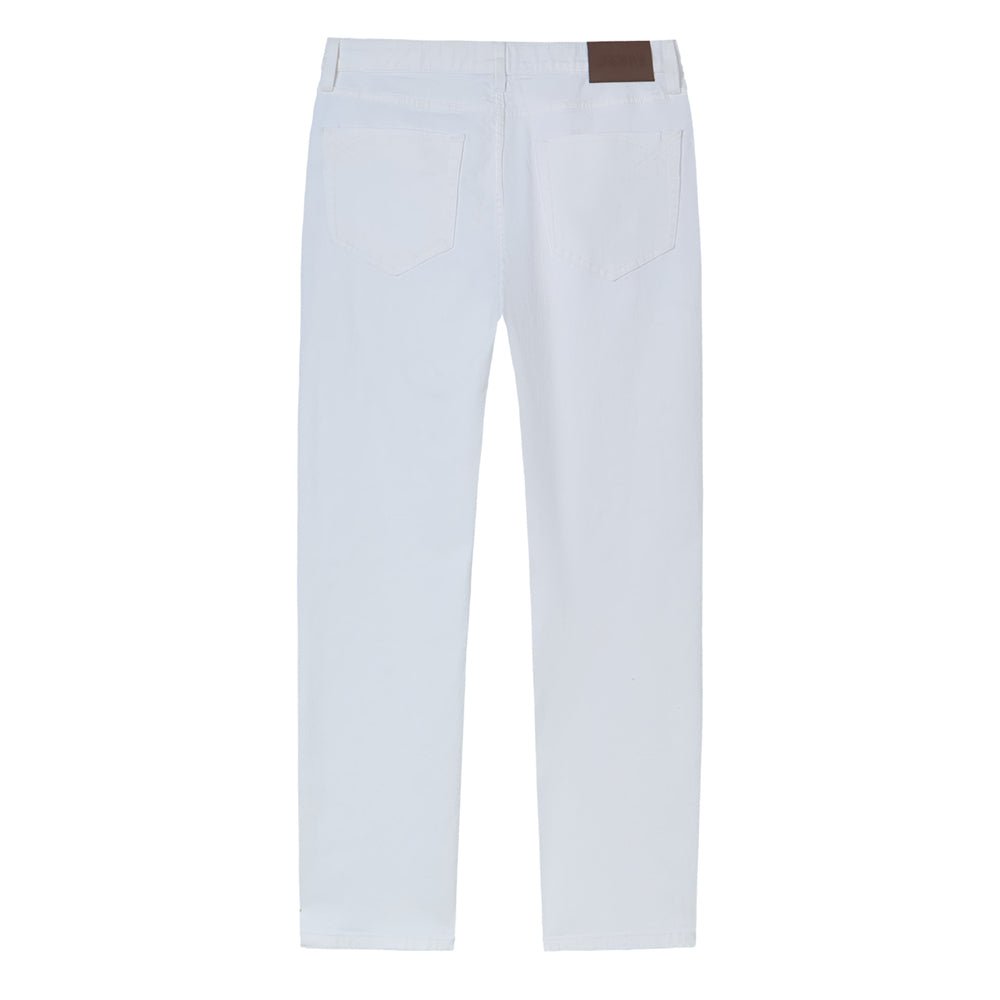 Men's Skinny Taper Stretch Denim Jeans With Elastic Waist