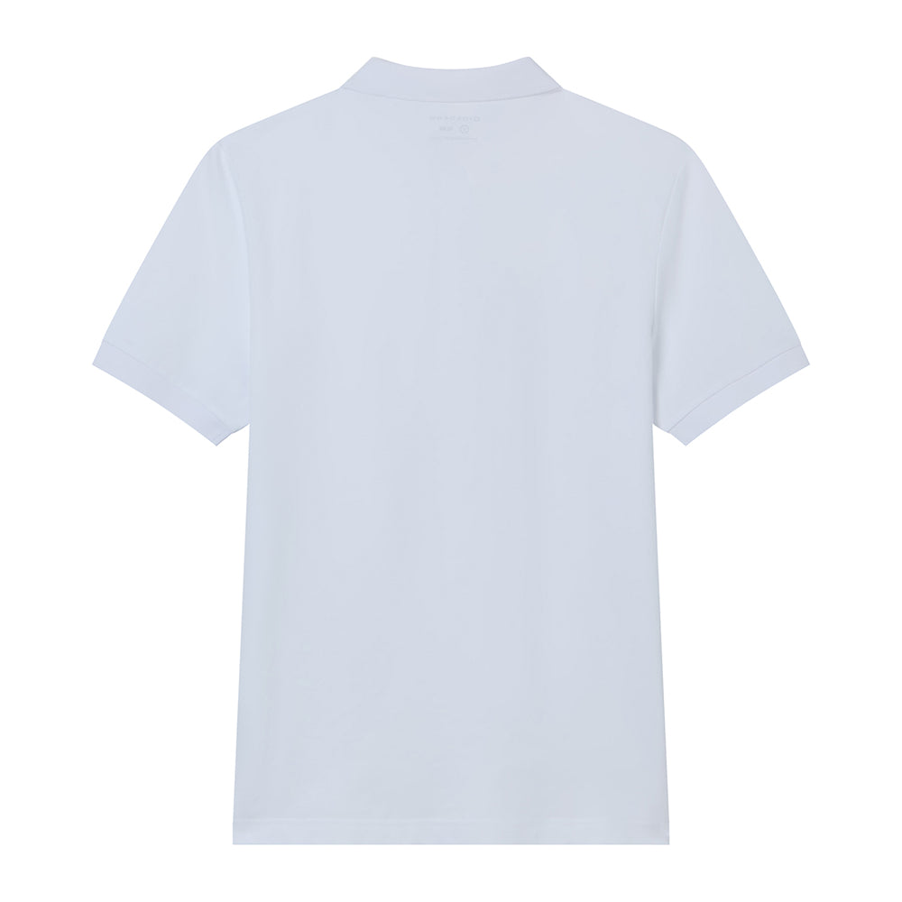 Men’s Slim Solid Pique Cotton Lycra Polo with Flat Knit Collar & Soft Finish