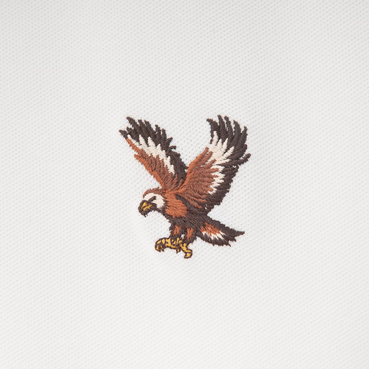 Men's Cotton Lycra Pique Polo - Slim Fit, Eagle Embroidery