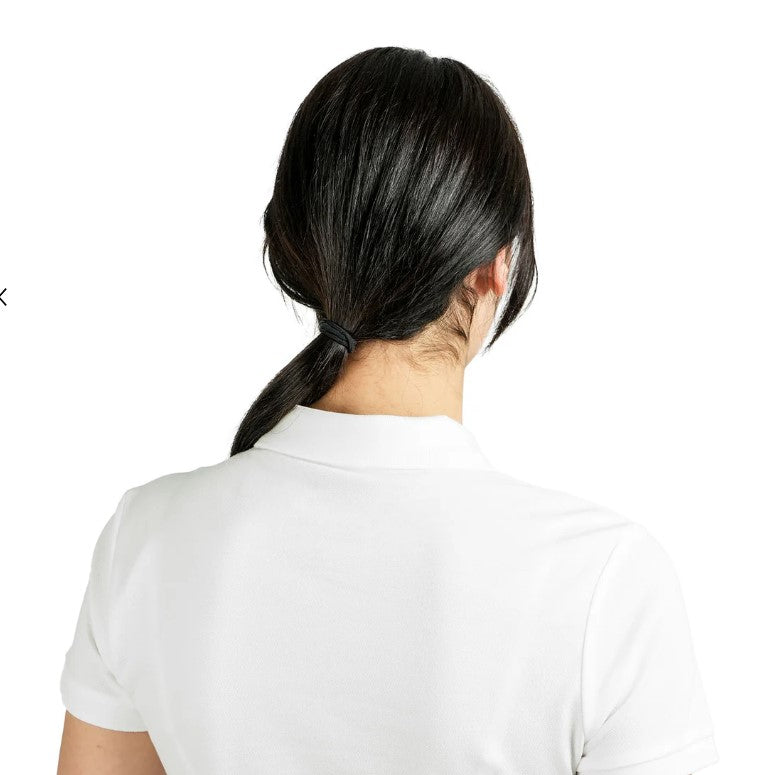 Woman Cotton/Lycra Pique Flat Kint Color Short Sleeve Clase Slim Solid Polo