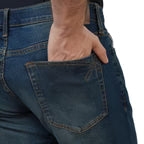 Men’s Low Rise Skinny Taper Stretch Denim Jeans