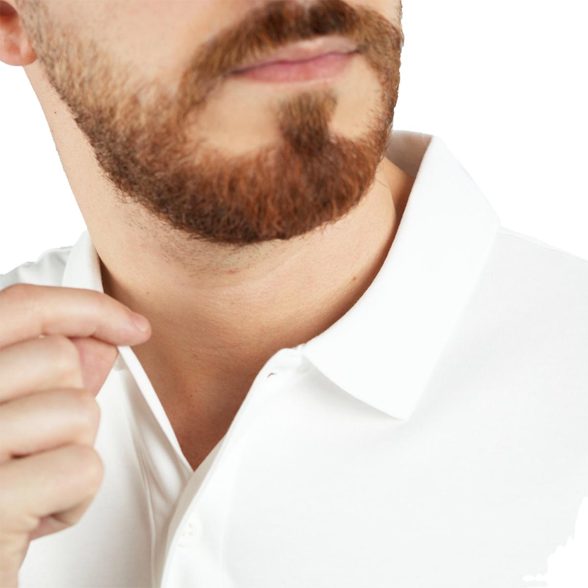 Cotton Interlock Flat Knit Color Short Sleeve Slim Embroidered Solid Polo (Liquid Touch)