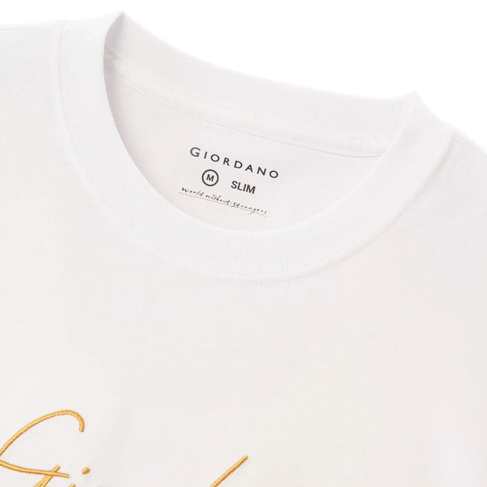 Men's Cotton Crewneck Tee With Signature Print