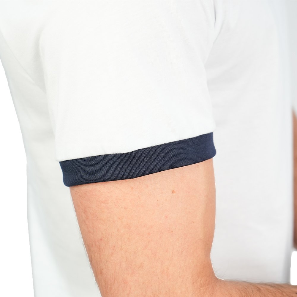 Men's Slim Cotton Crew Neck Embroidery Tee