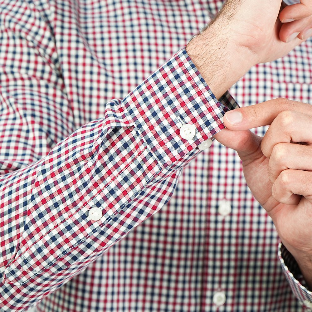 Men’s Cotton Oxford Wrinkle Free Long-Sleeve Shirt