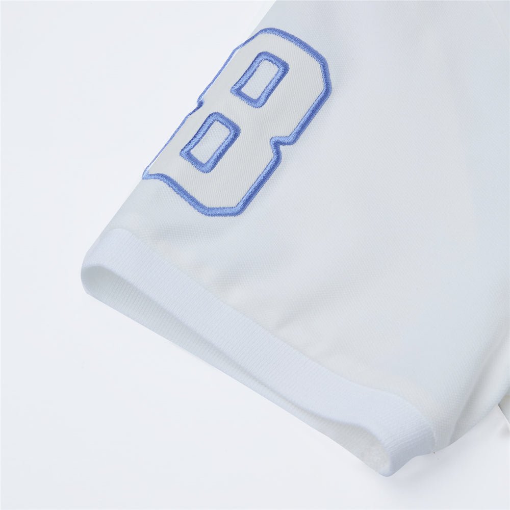 Men's Slim Fit 3D Lion Embroidery Lycra Pique Polo