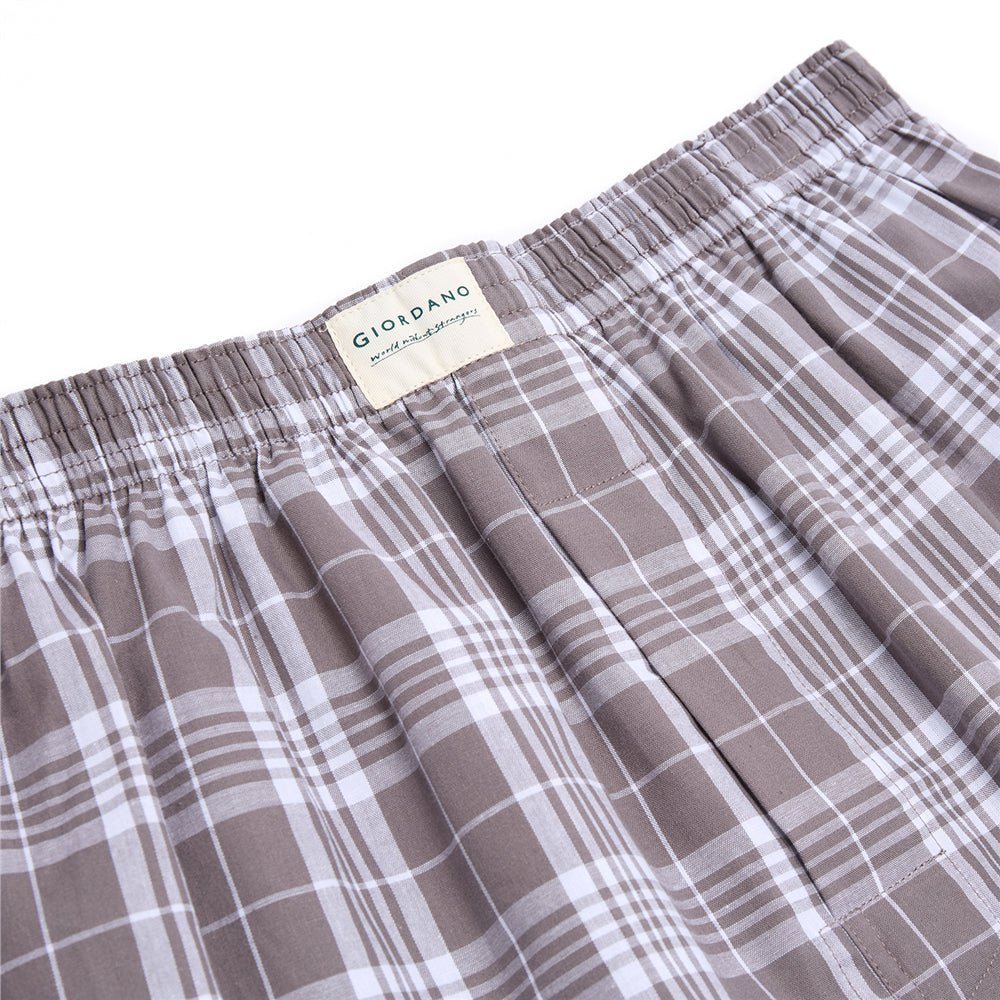 Men's Regular Fit Cotton Poplin Boxers 3-Pack