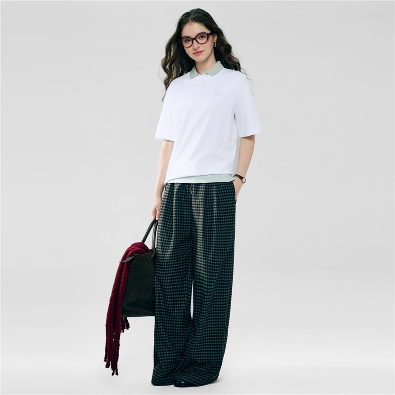 Women's Embroidered Cotton Liquid Touch Tee