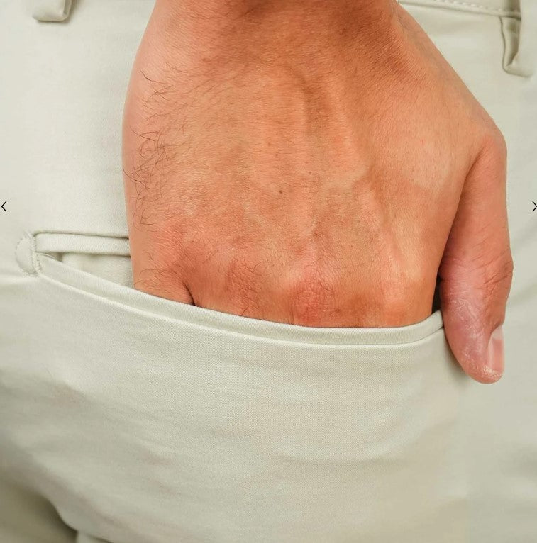 Men's Cotton Spandex Twill Slim Fit Khakis