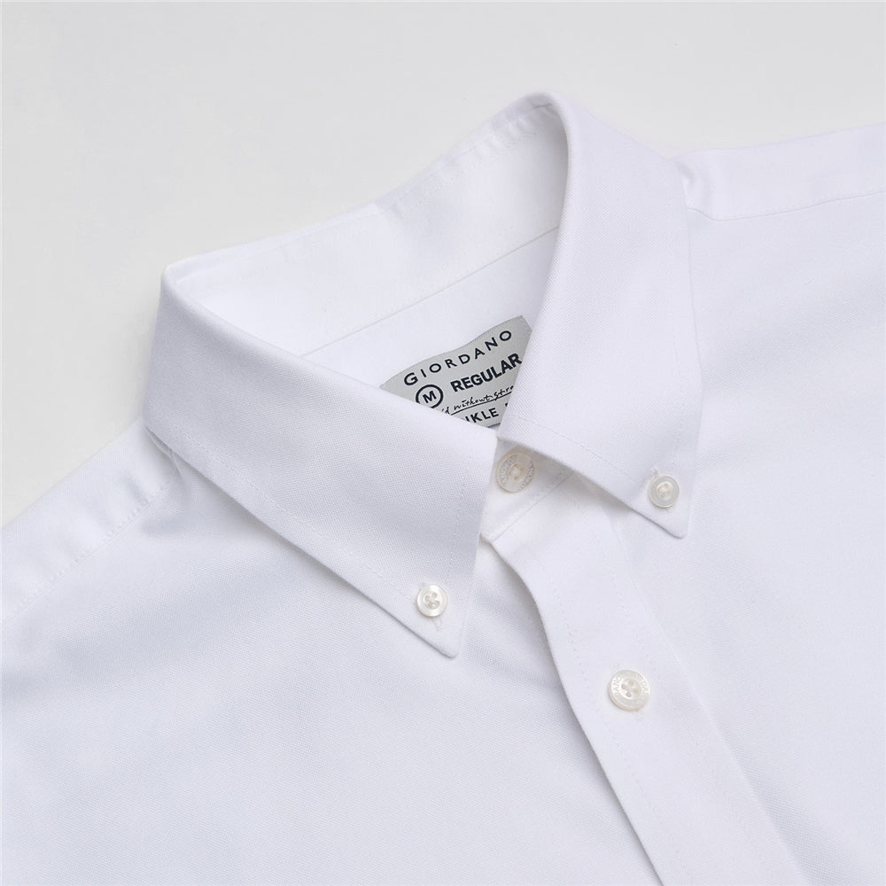 Men’s Cotton Long-Sleeve Wrinkle-Free Shirt