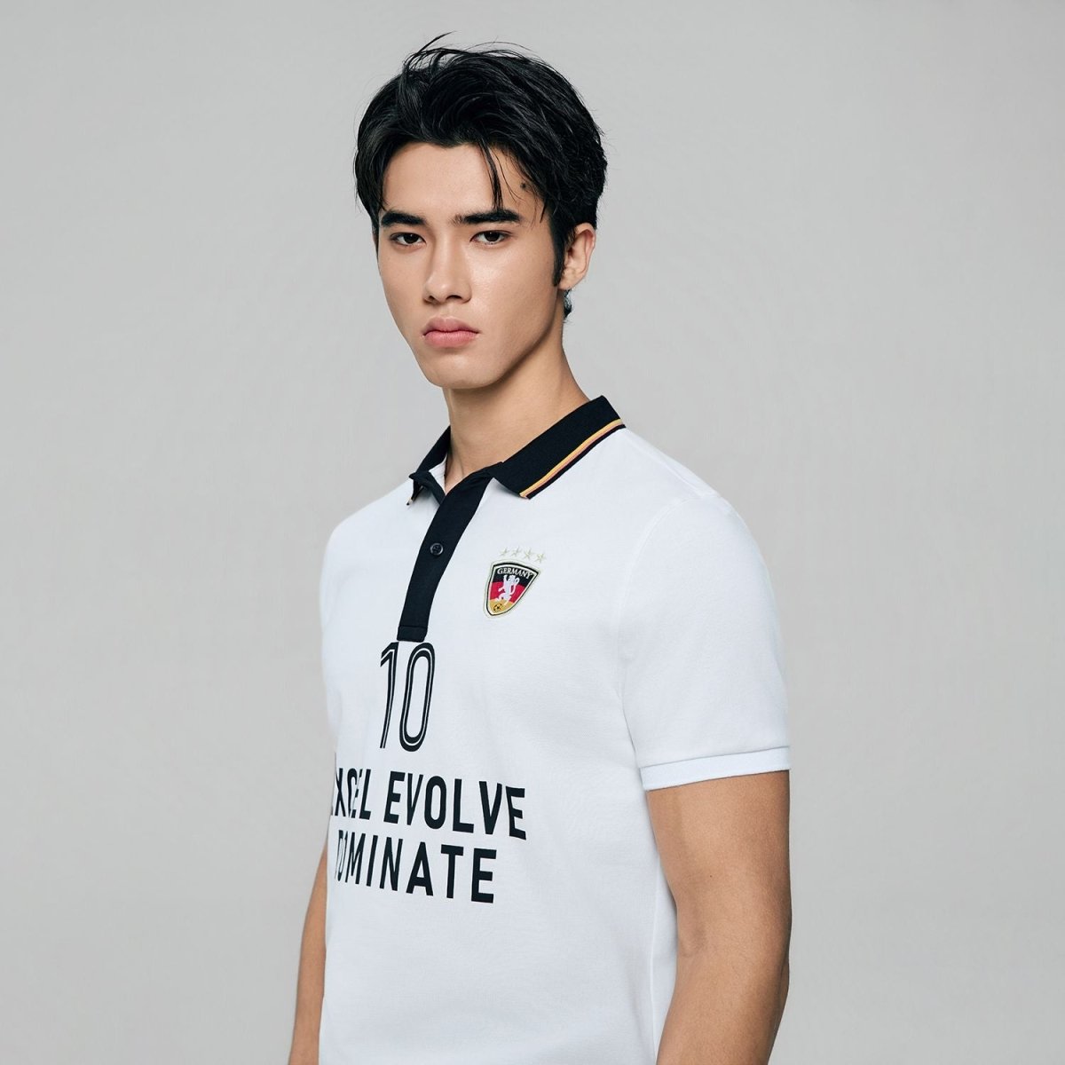Men Slim Cotton Lycra World Cup Polo