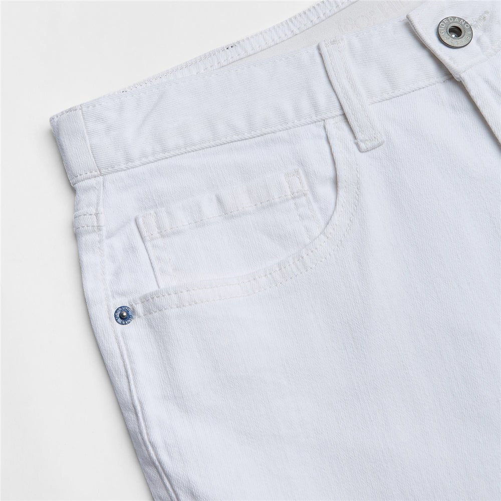 Men's Skinny Taper Stretch Denim Jeans With Elastic Waist