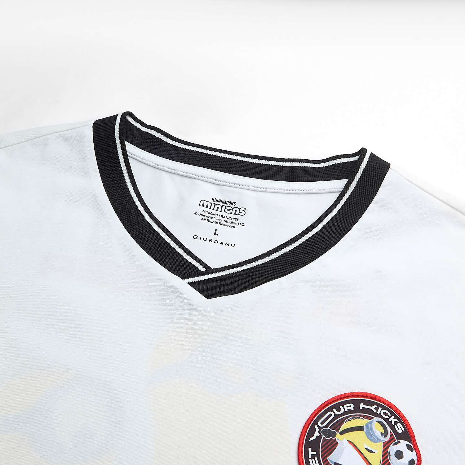 Men Relaxed Minions V-Neck World Cup Tee