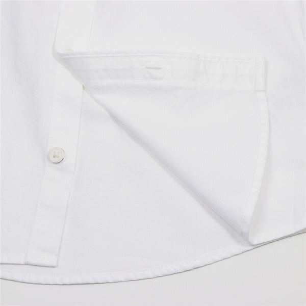 Junior's Long Sleeve Cotton Embroidery Oxford Shirt