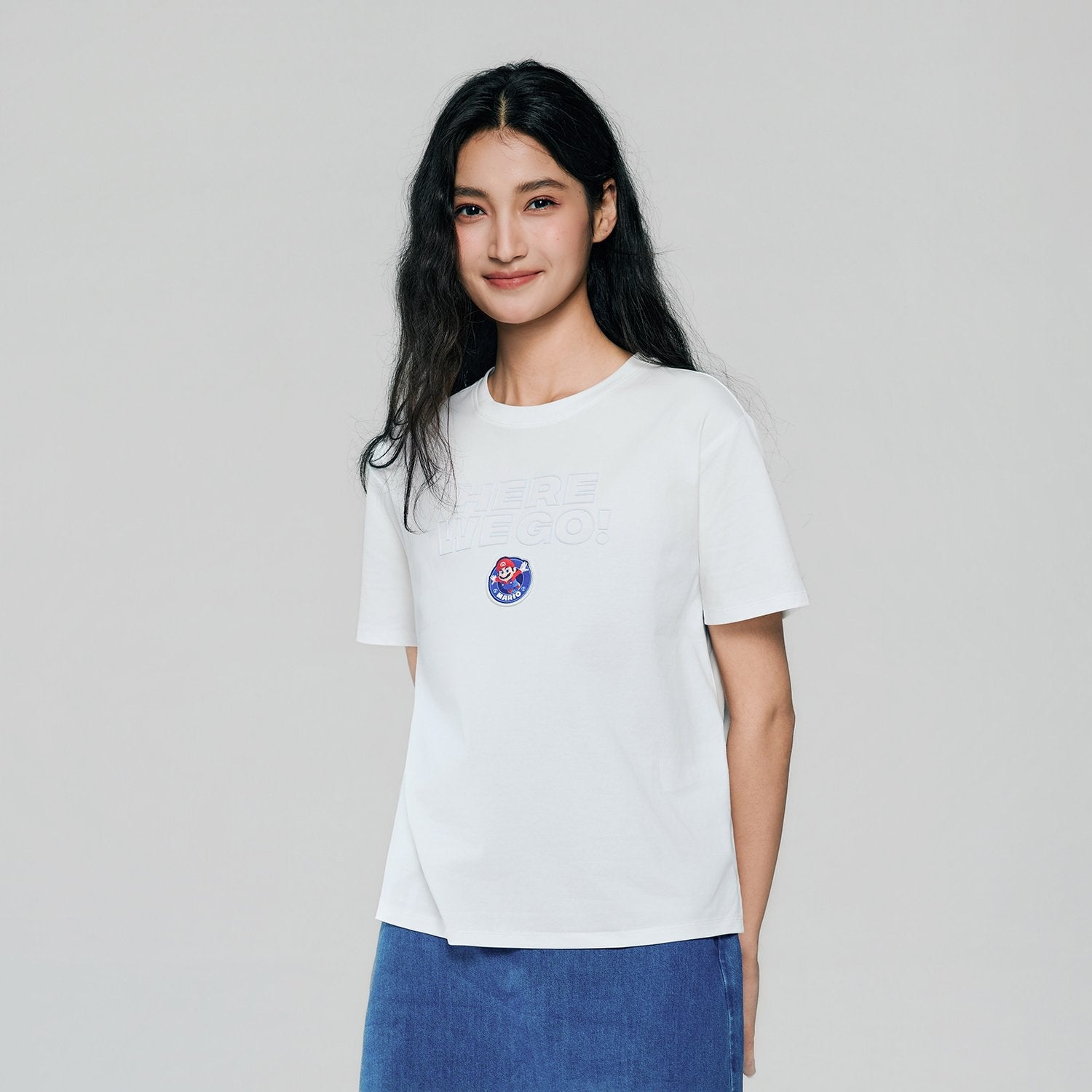 Women's Super Mario Relaxed Print Tee