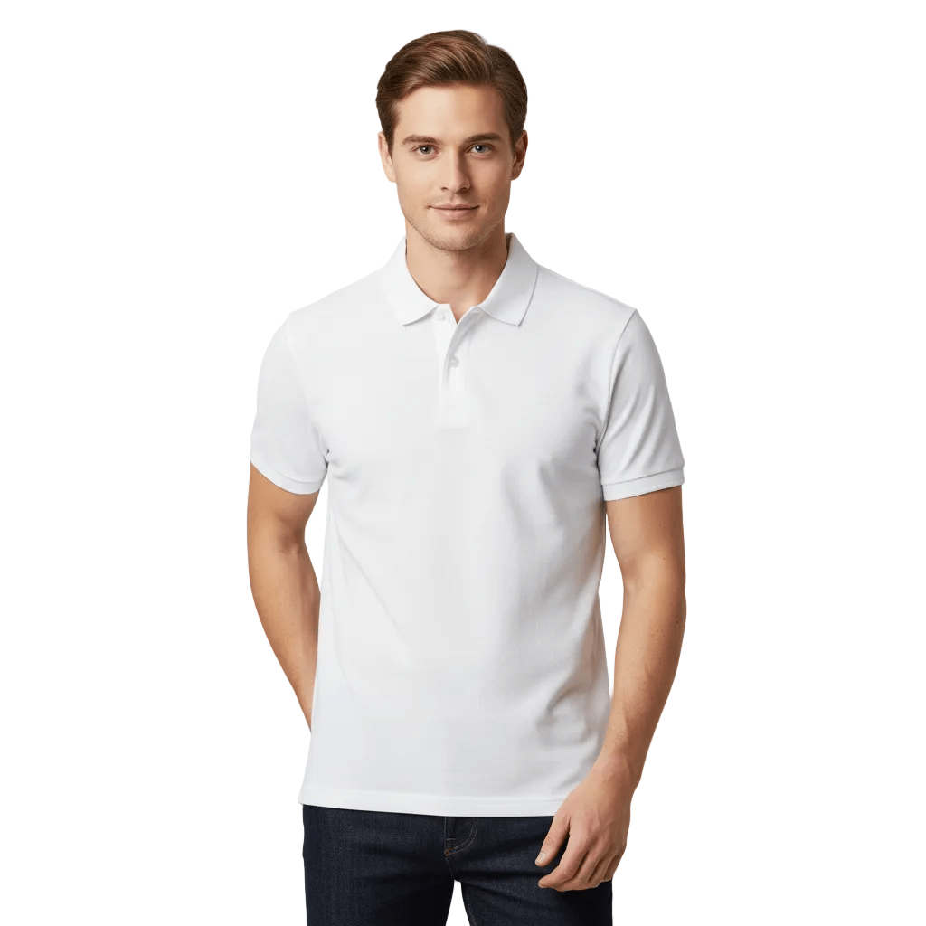 Men's Slim Waffle Knit Premium Polo