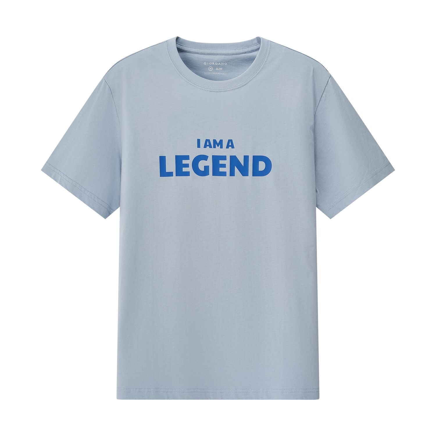 Men's Slim Fit Cotton Jersey Message Print Tee