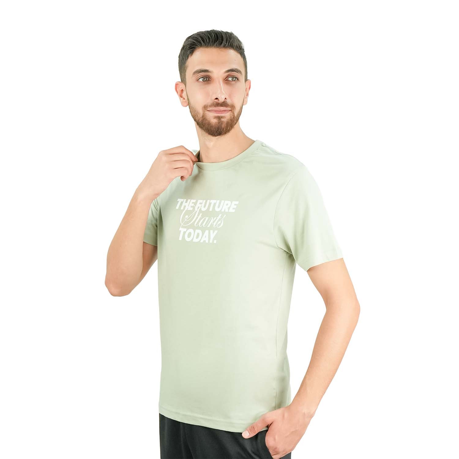 تي شيرت رجالي من القطن الجيرسي المطبوع